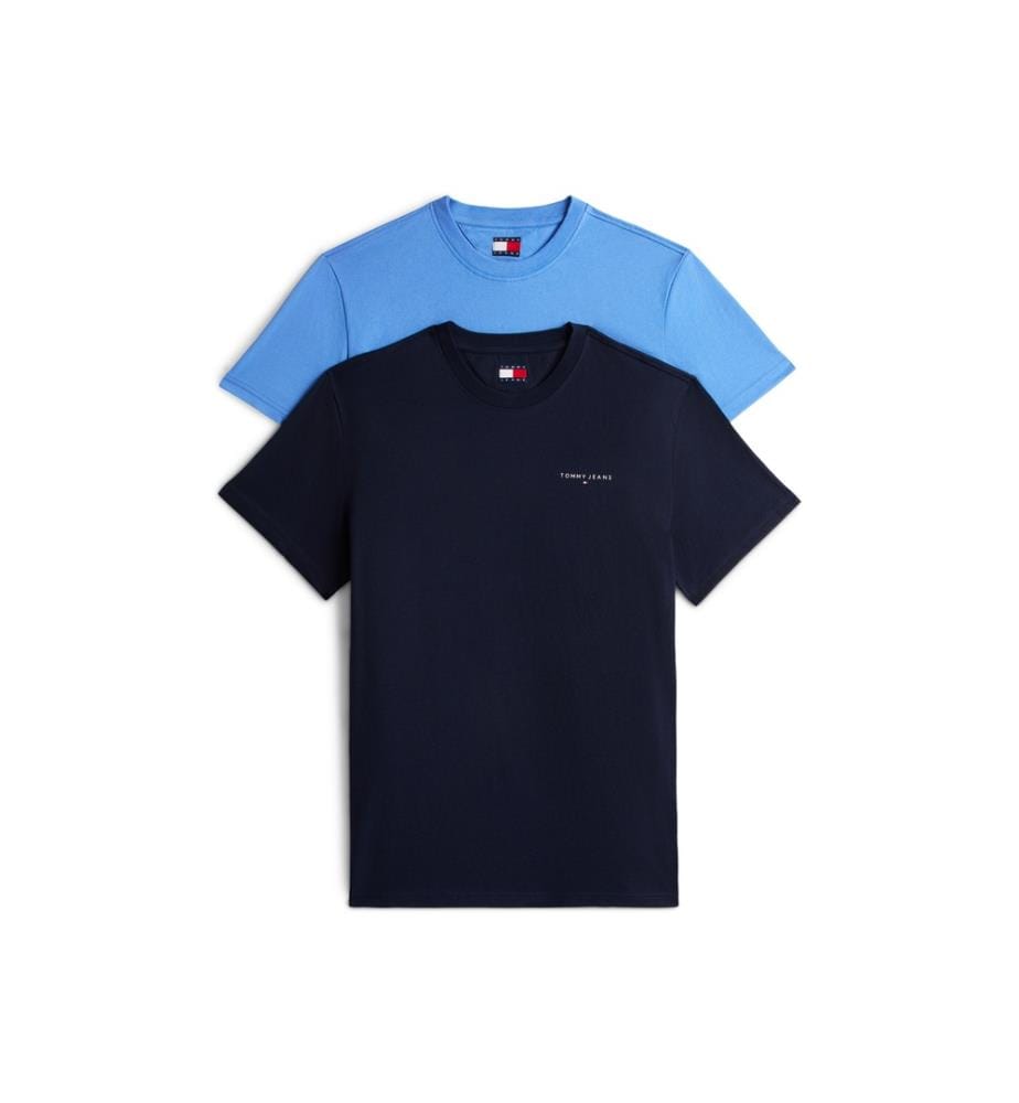 Lot de 2 T-Shirts Slim Linear - Noir et Bleu
