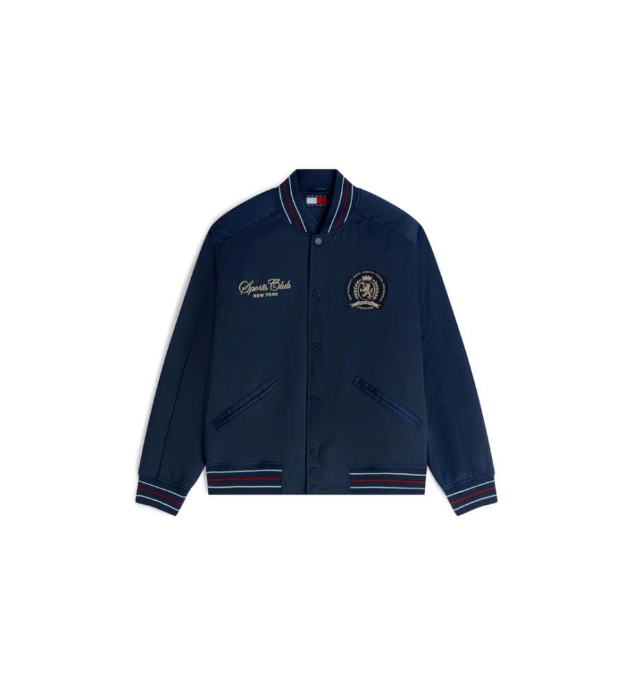 Bomber en Satin - Marine