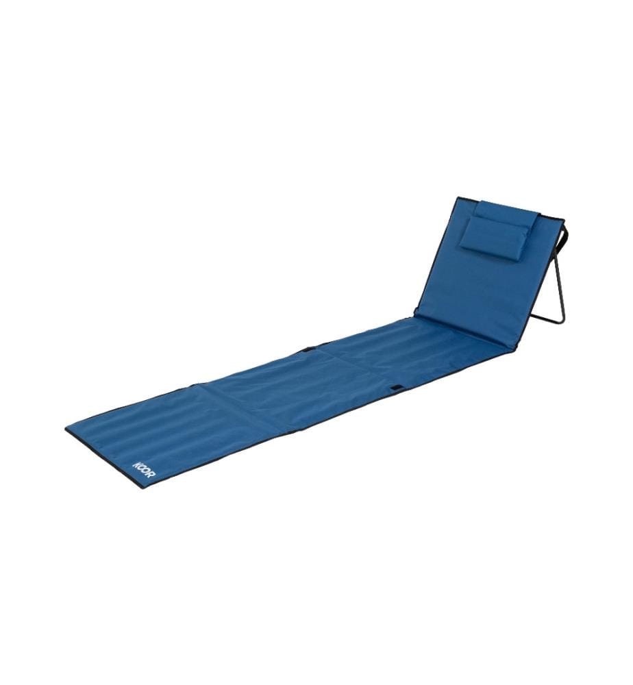 Tapis de plage Calma Blu avec appui-tête