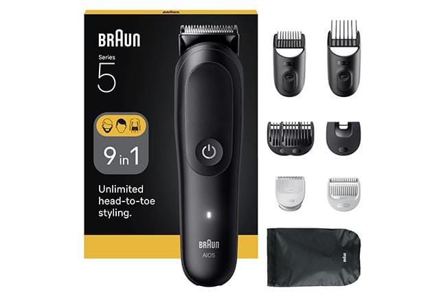 Kit Tondeuse All-in-One Series 5 9-en-1 - Noir et Argenté