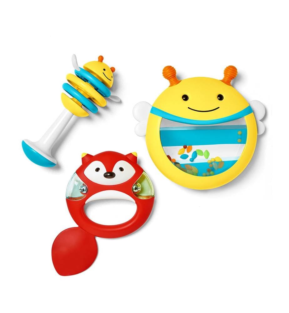 Set de 3 Hochets - Multicolore
