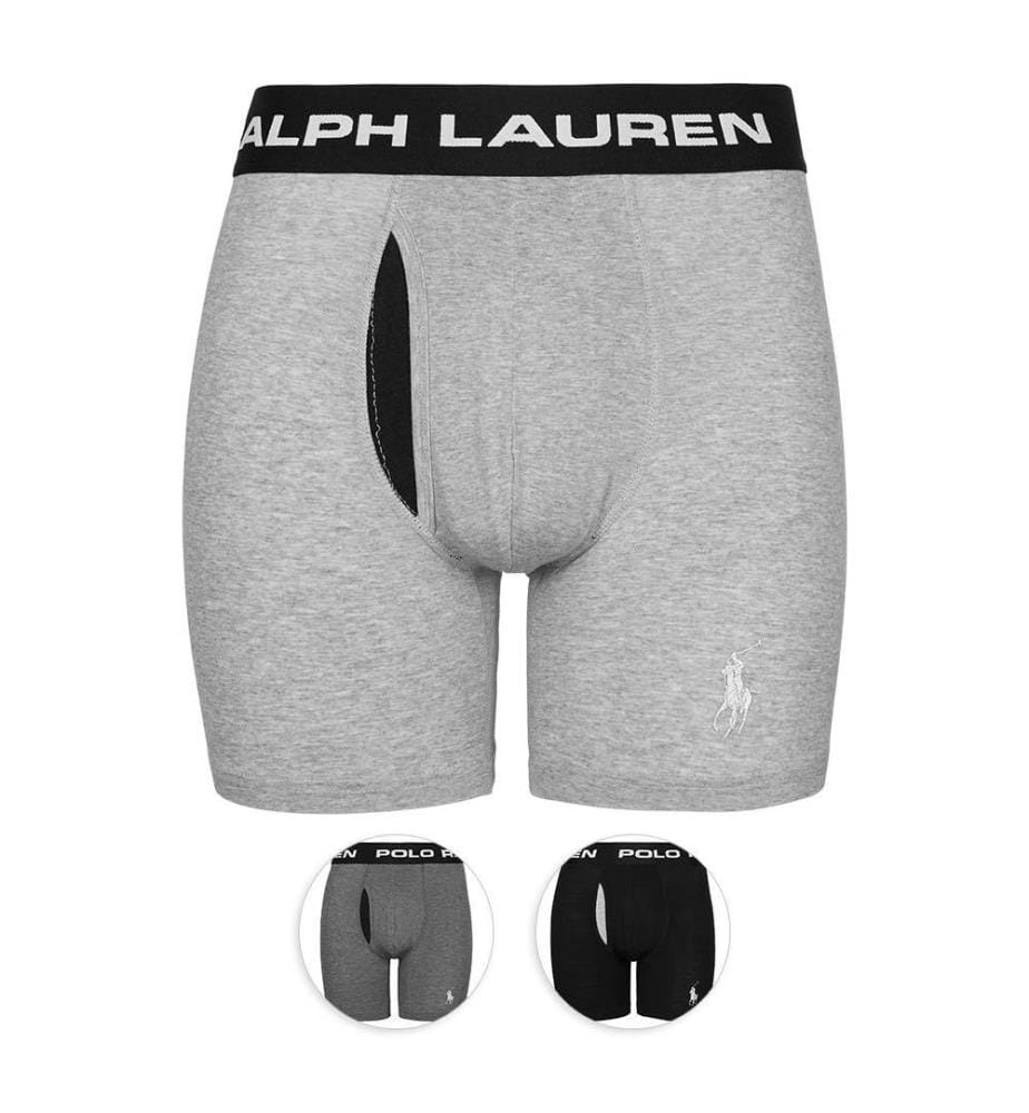 Lot de 3 Boxers - Rouge, Gris & Noir