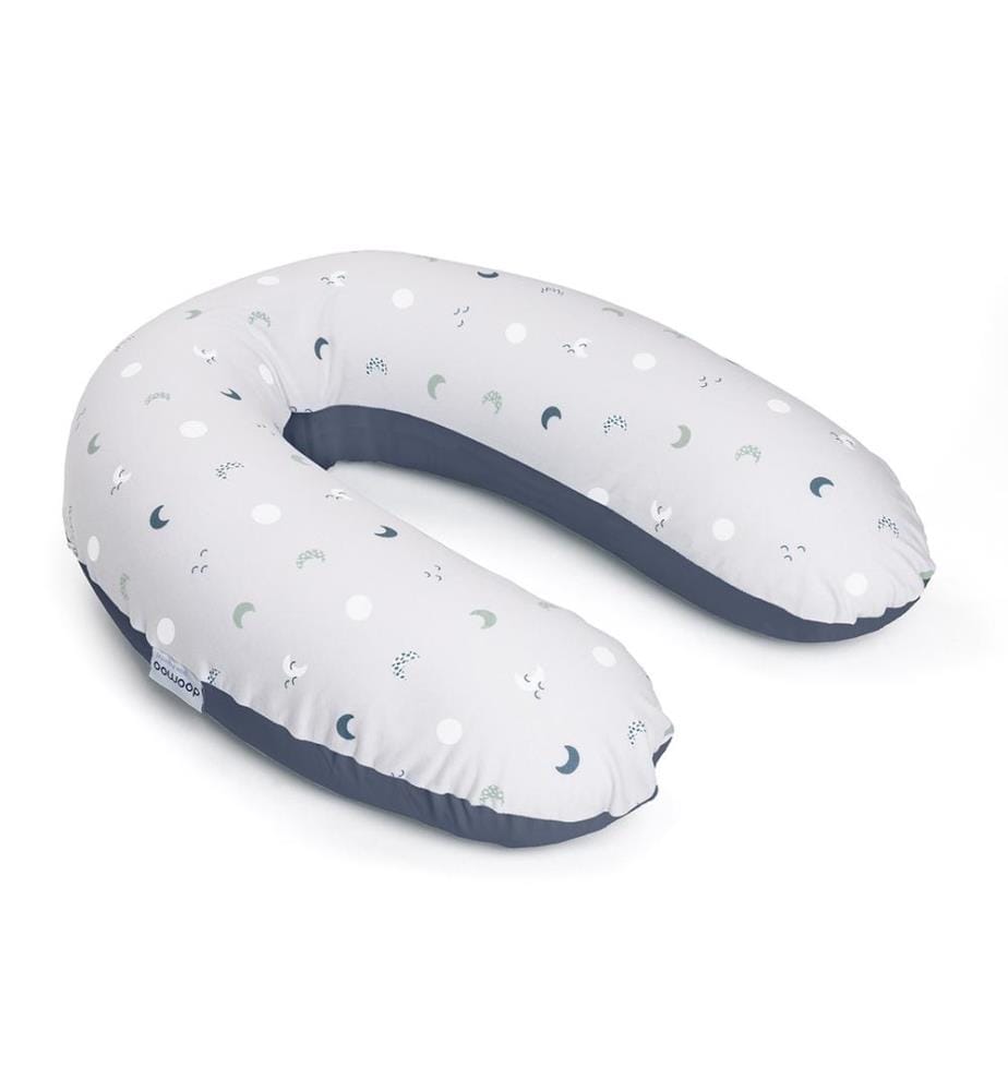 Coussin d’allaitement Buddy Moon bleu-gris