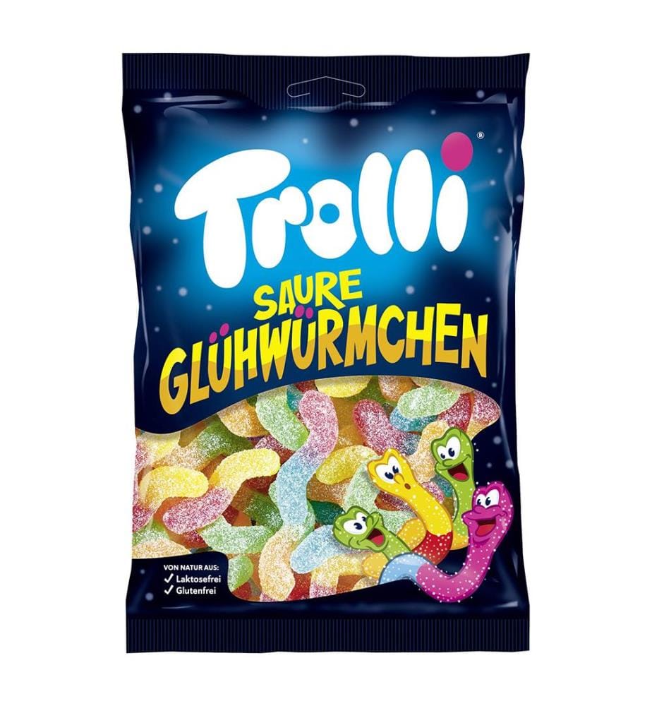 Trolli Saure Glühwürmchen - 3x 200 g
