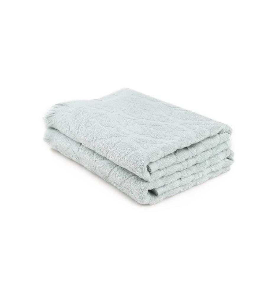 Set de serviettes de bain (2 pièces) Leaf 75 x 150 cm - Light Green