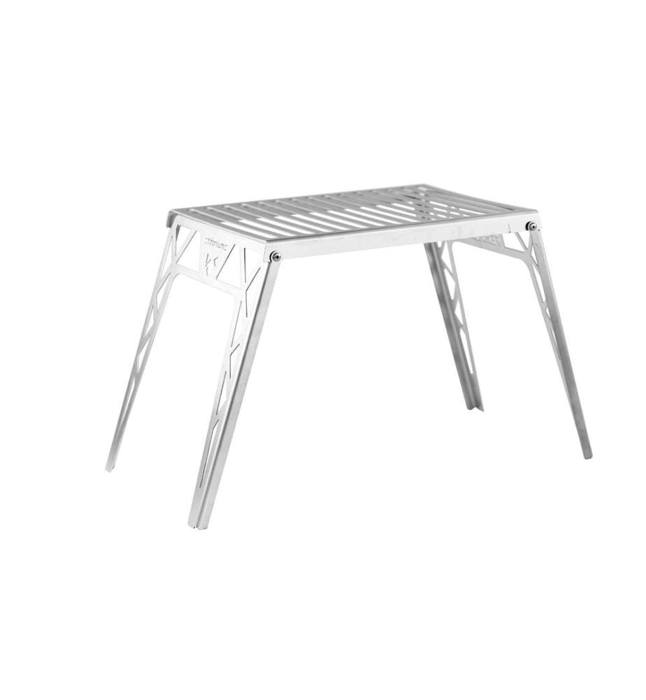 FENNEK GRILL - Grille pliante sur Hobo Premium, Titane