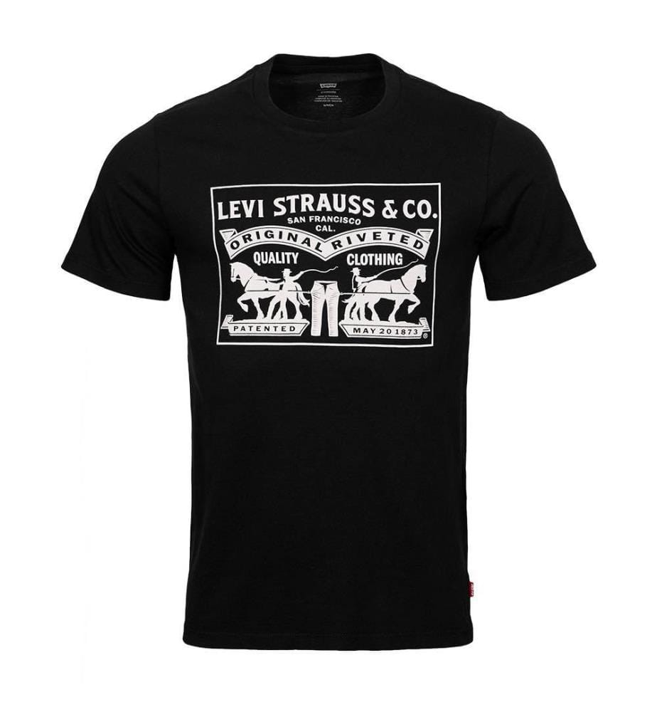 T-Shirt Two-Horse - Noir