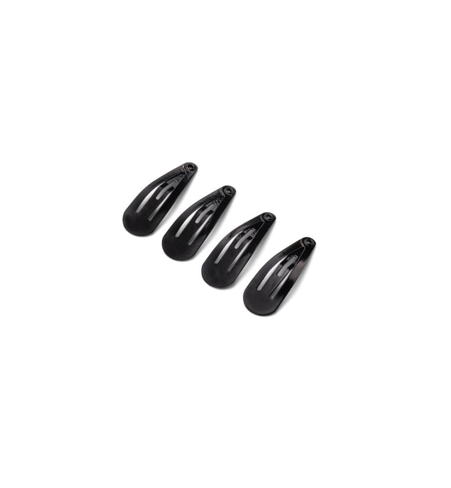 DailyGo - Barrette à cheveux Click Clack métal 3 cm, noir