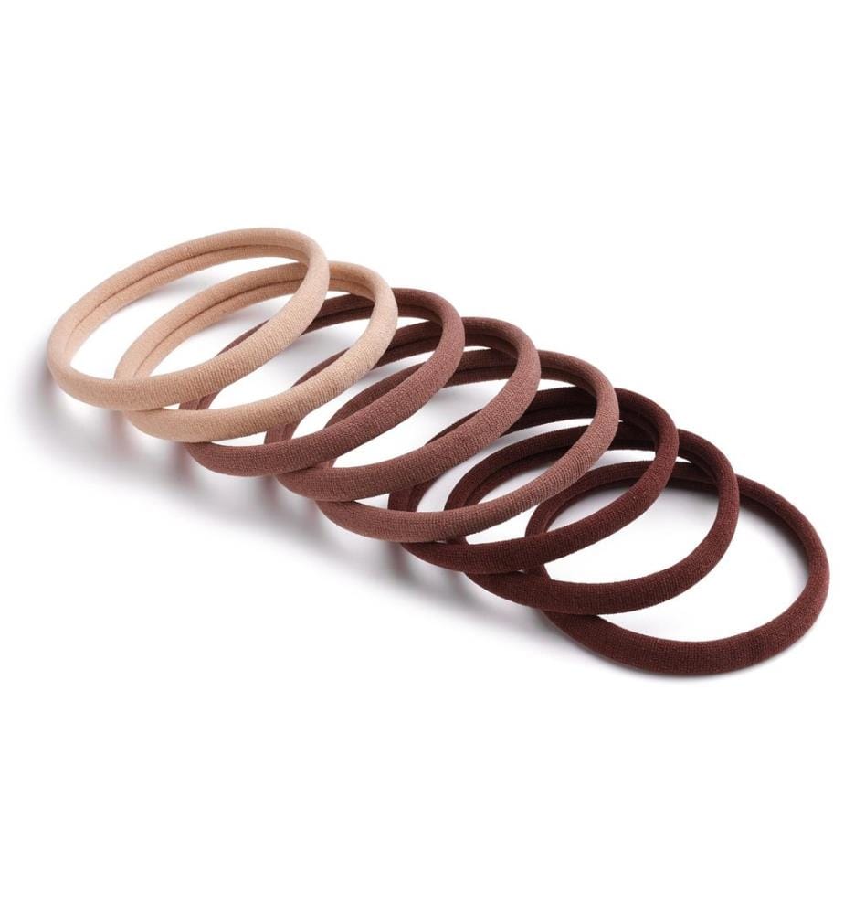 DailyGo - Élastique pour cheveux 5 cm 8 Stück, gerade, Braun