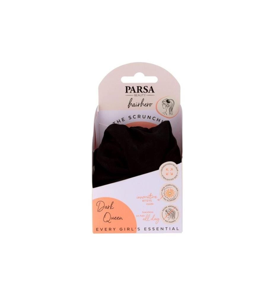 Parsa Beauty - Hair Hero Scrunchie, Dark Queen 1 pièce