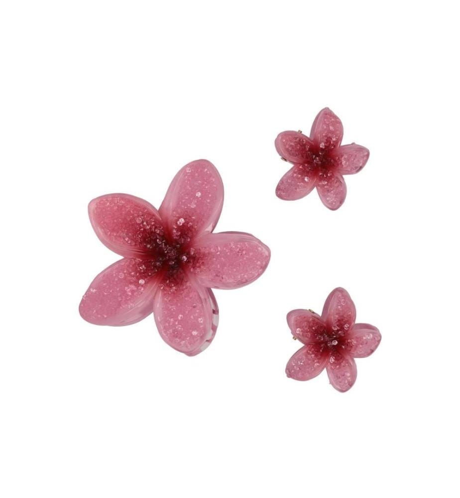 Trisa Accessoires - Pince à cheveux Lotus avec effet cristal Rose