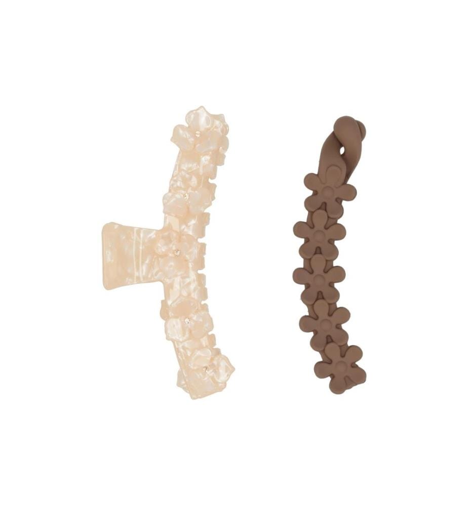 Trisa Accessoires - Set de bornes, ivoire/marron