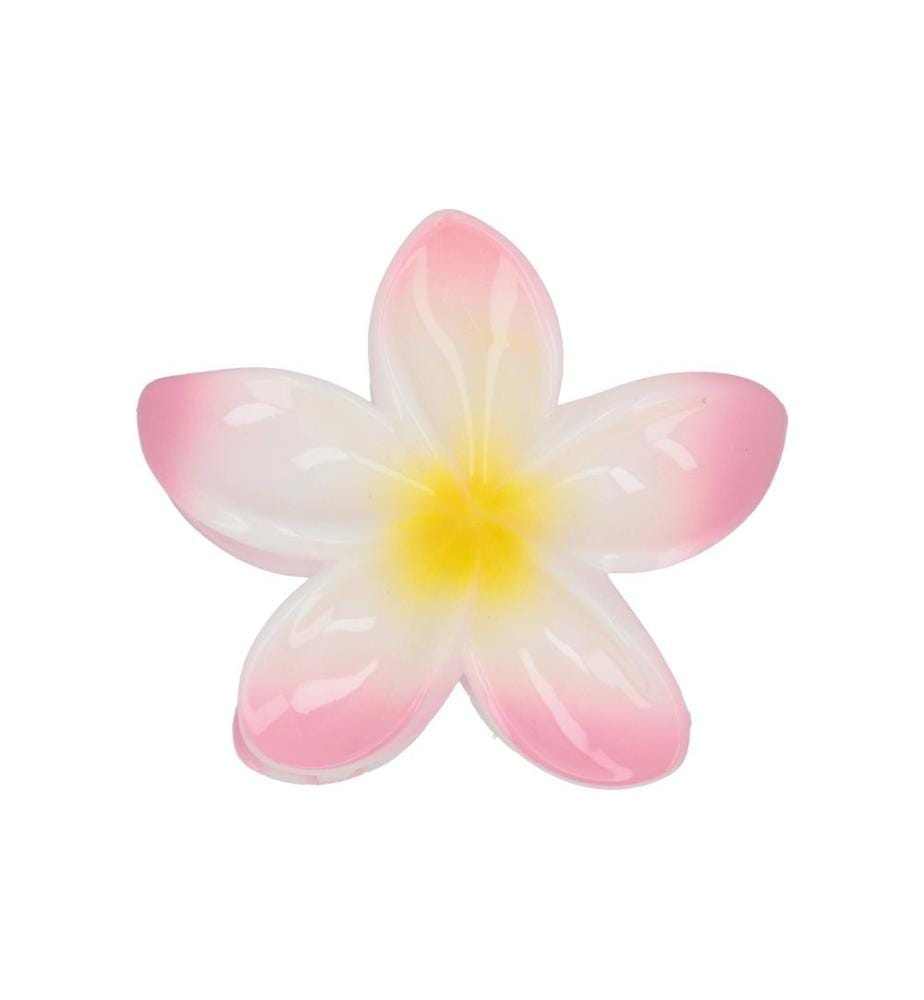 Trisa Accessoires - Pince à cheveux fleur de lotus en rose-blanc