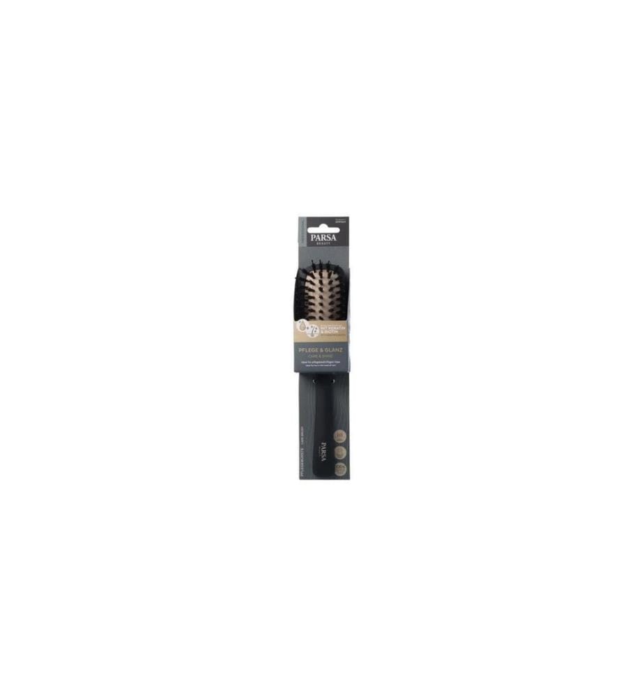 Parsa Beauty - Brosse Keratin Care and Shine longue et étroite Noir