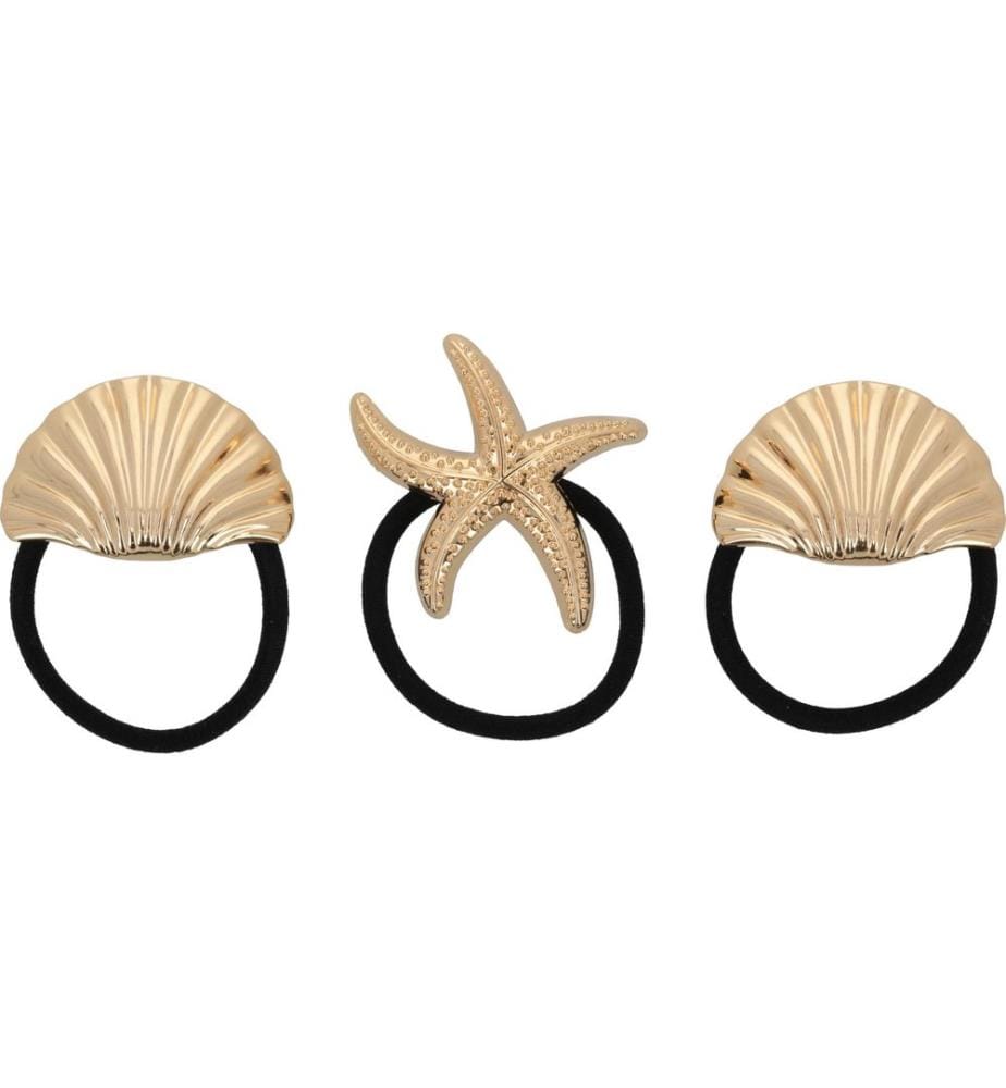 Trisa Accessoires - Set d'élastiques à cheveux, or