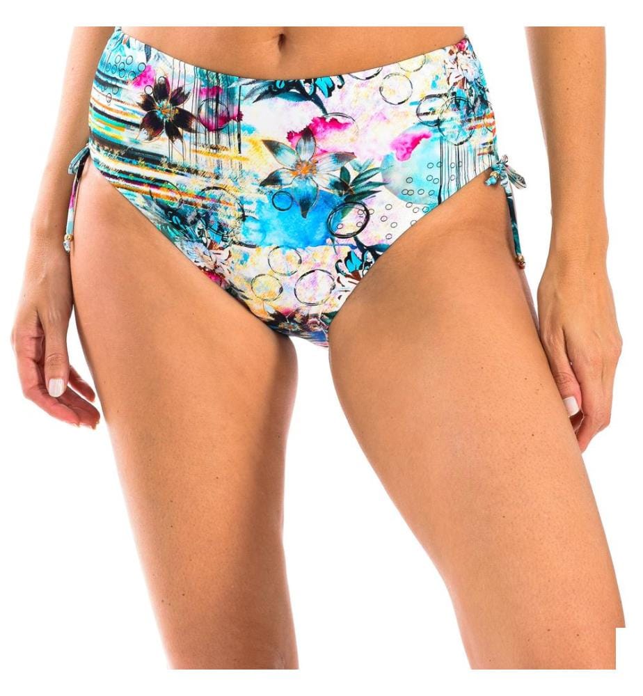 Bas de bikini - Imprimé floral bleu
