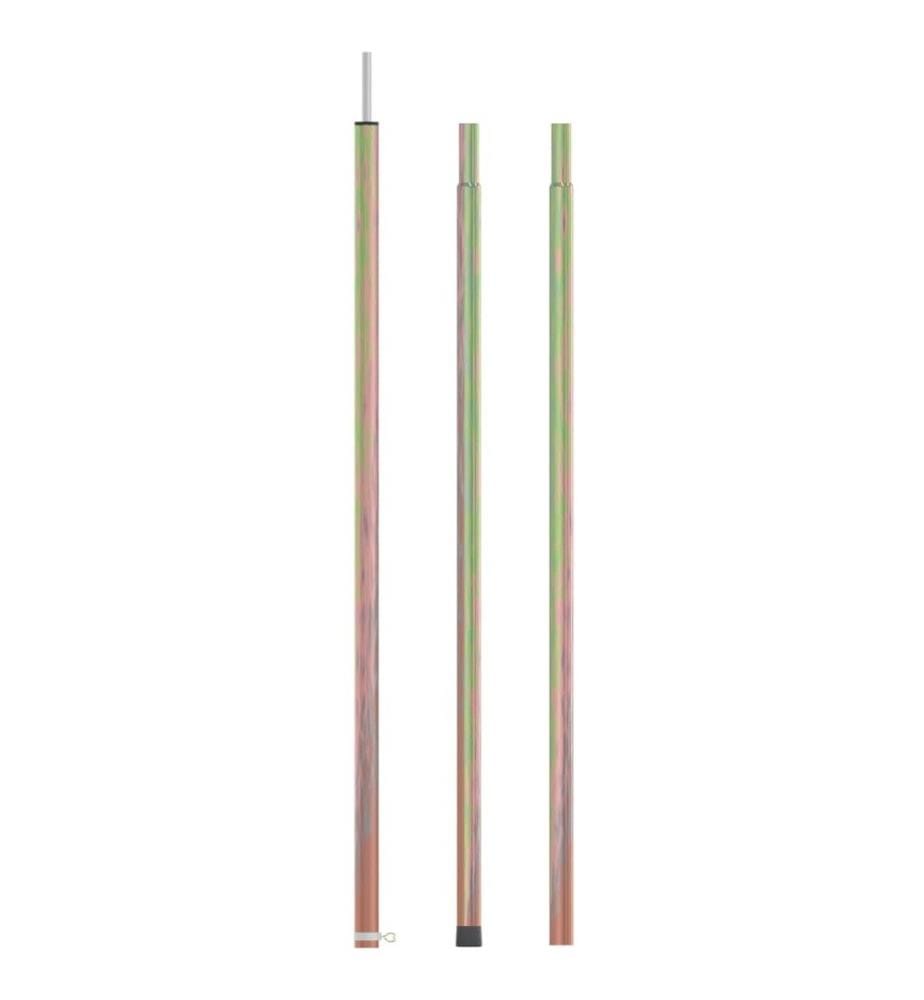 Mât de tente télescopique longueur 170-255 cm Acier galvanisé