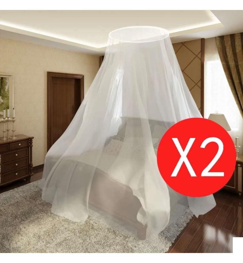 Moustiquaire 2 pcs Rond 56x325x230 cm
