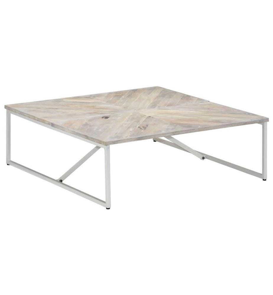 Table basse 110x110x36 cm Bois de manguier solide