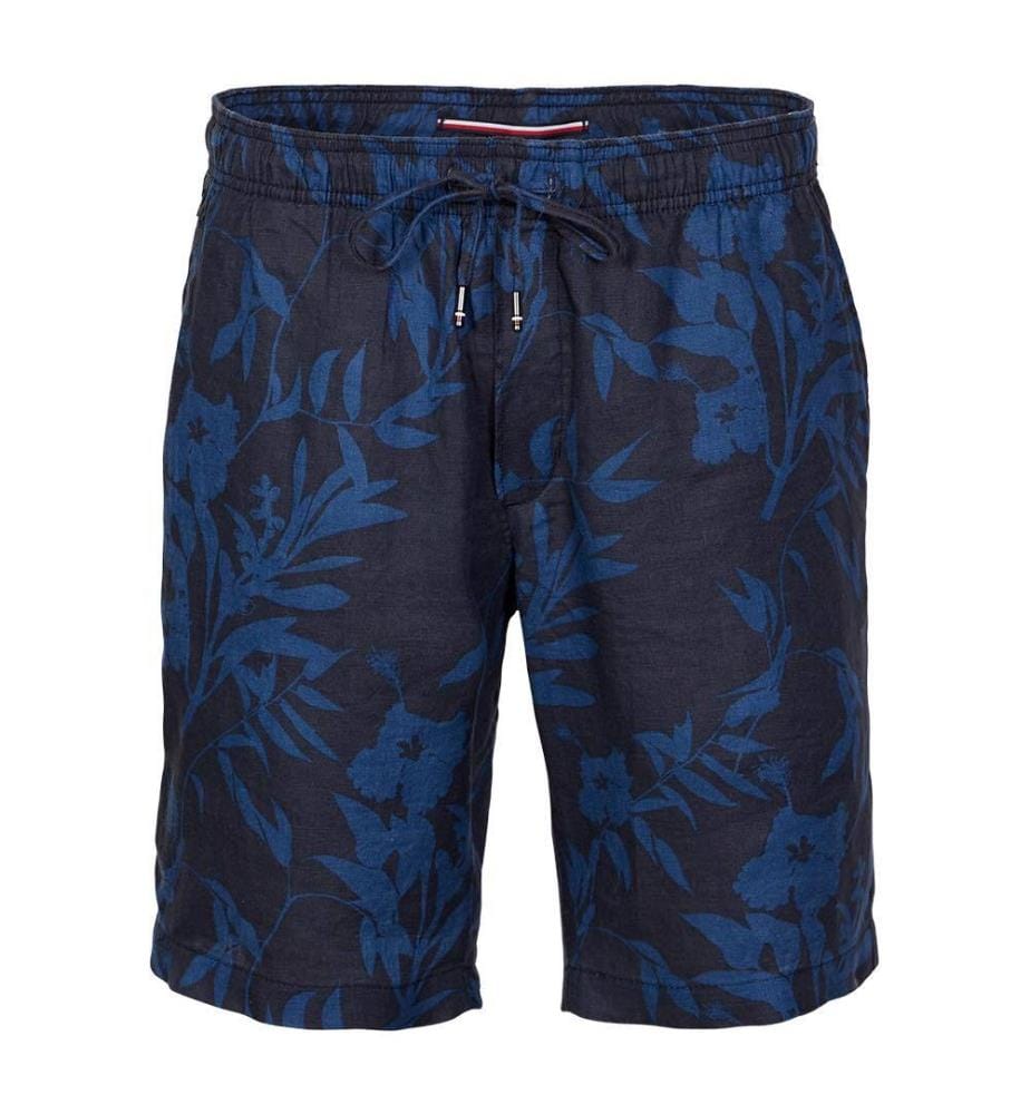 Short imprimé en lin Harlem Po - Desert Sky