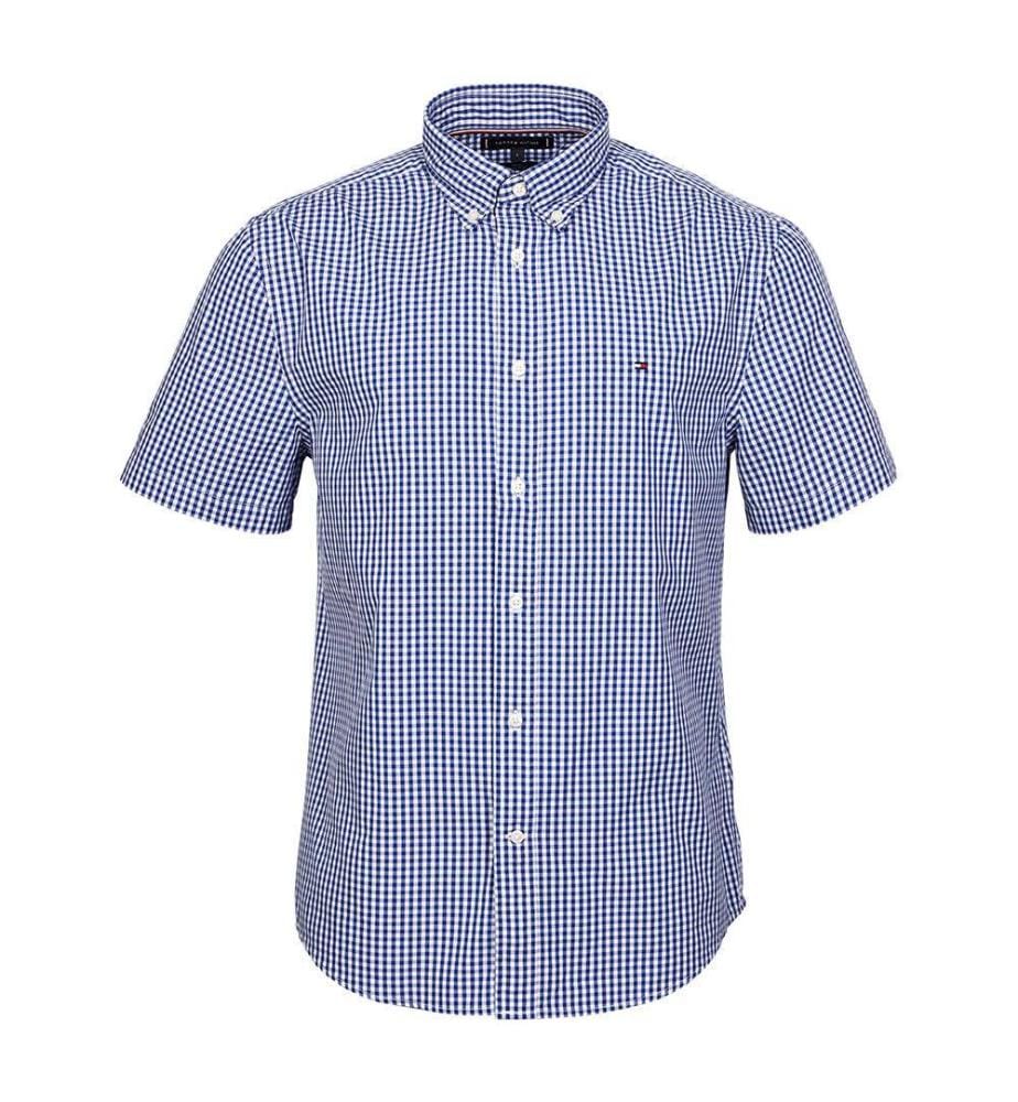 Chemise à carreaux en popeline Flex - Wedge Blue / Check