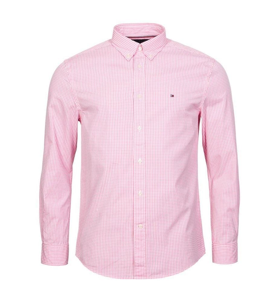 Chemise vichy Flex - rose et blanc