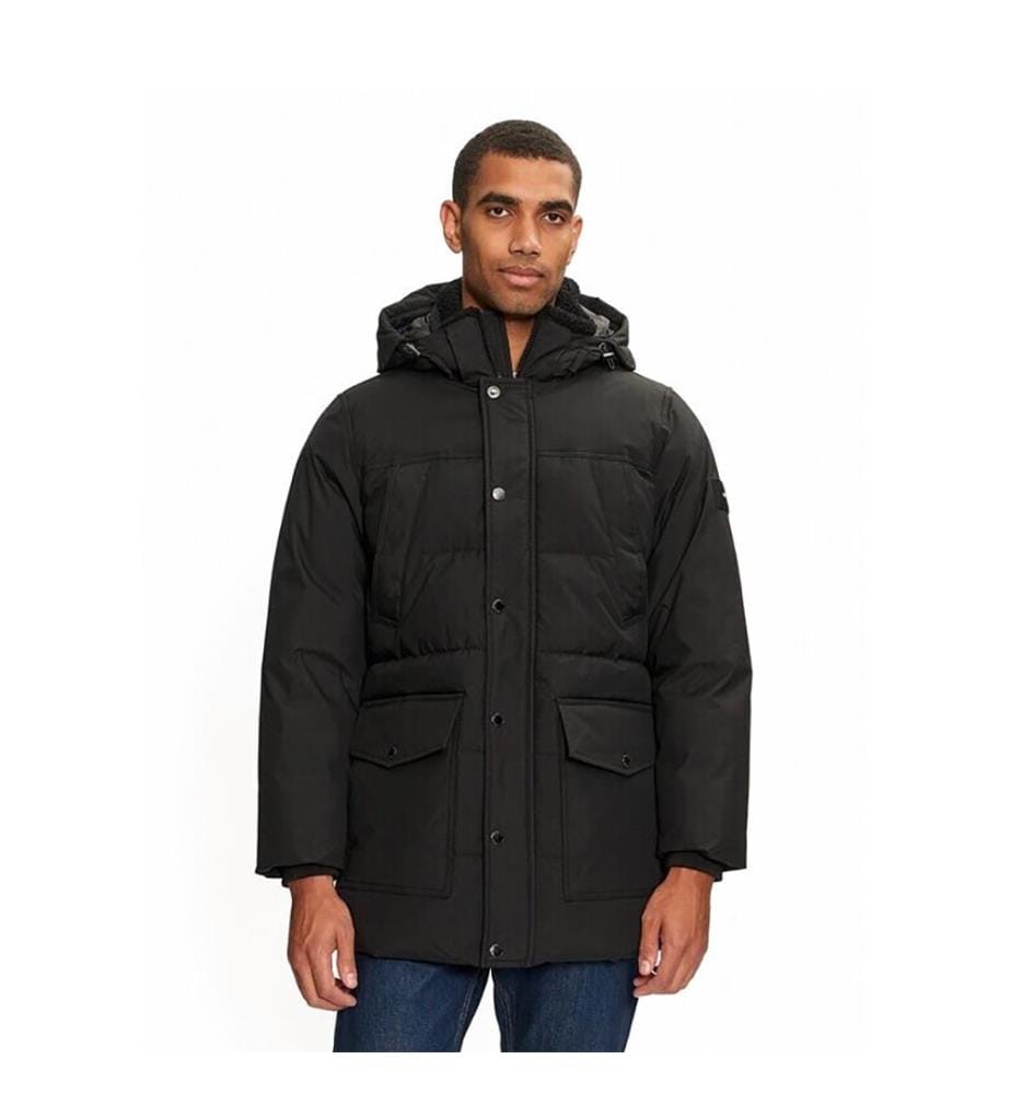 Parka Utilitaire Matelassée Déperlante - Noir