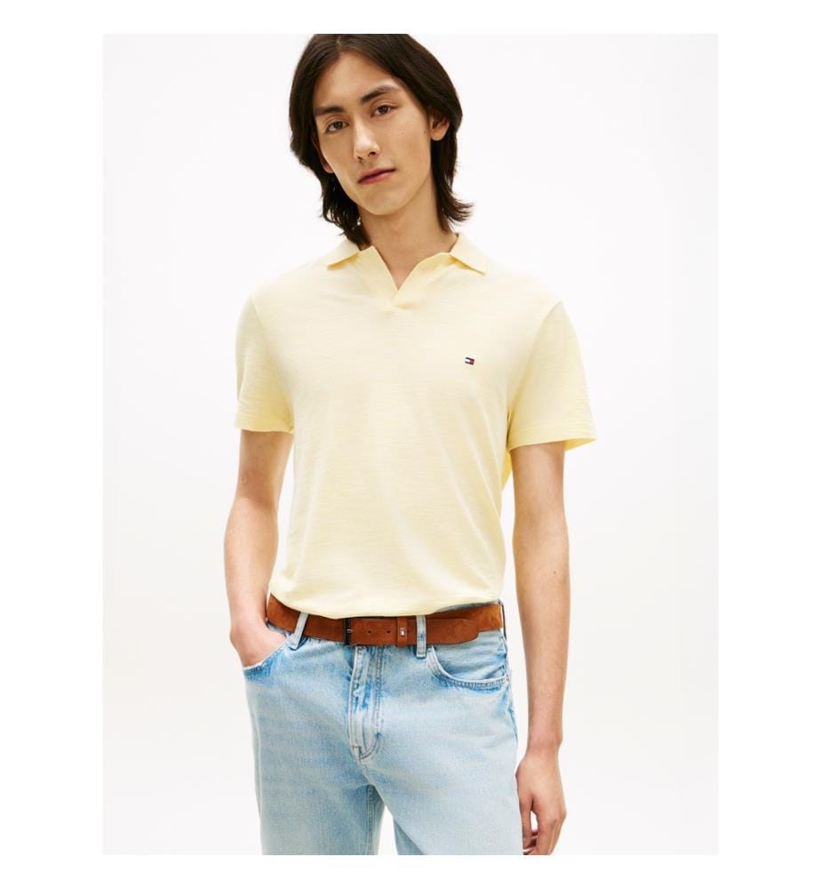 Polo SLUB Oxford Pique REG - Jaune