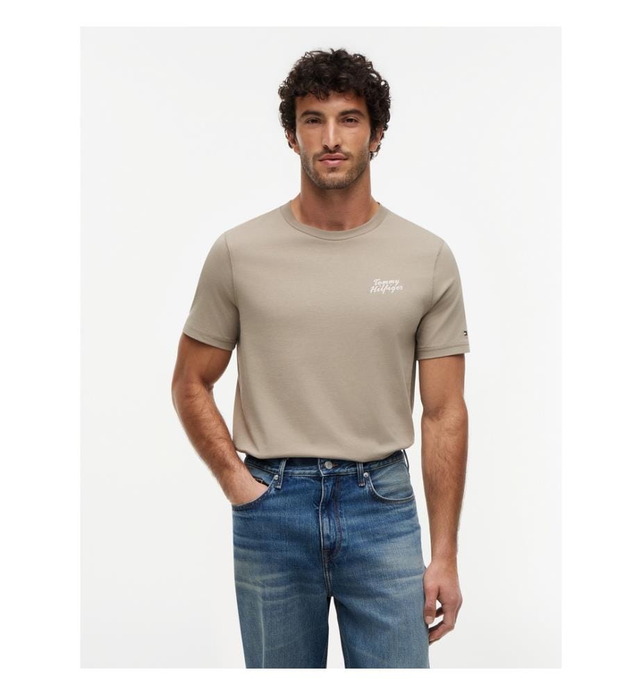 T-shirt palmier photo impression - vert