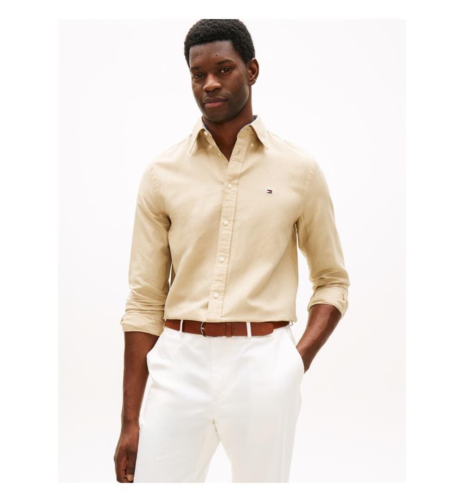 Chemise en lin - kaki