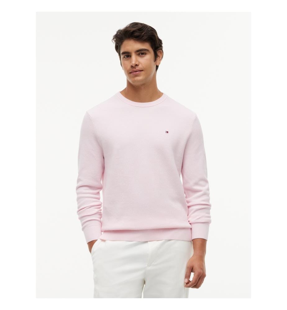 Pull Essentiel Structure Col Rond - Rose Lys
