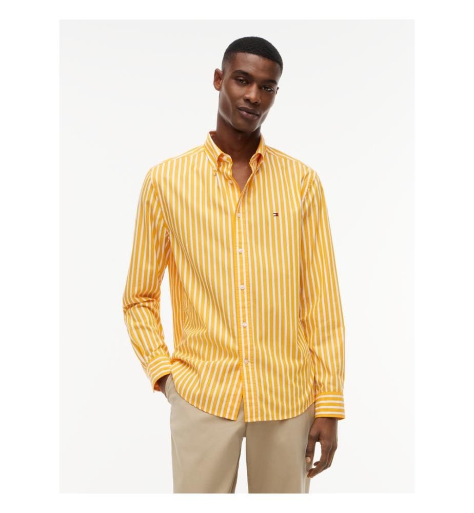 Chemise en Popeline - Jaune et Blanc
