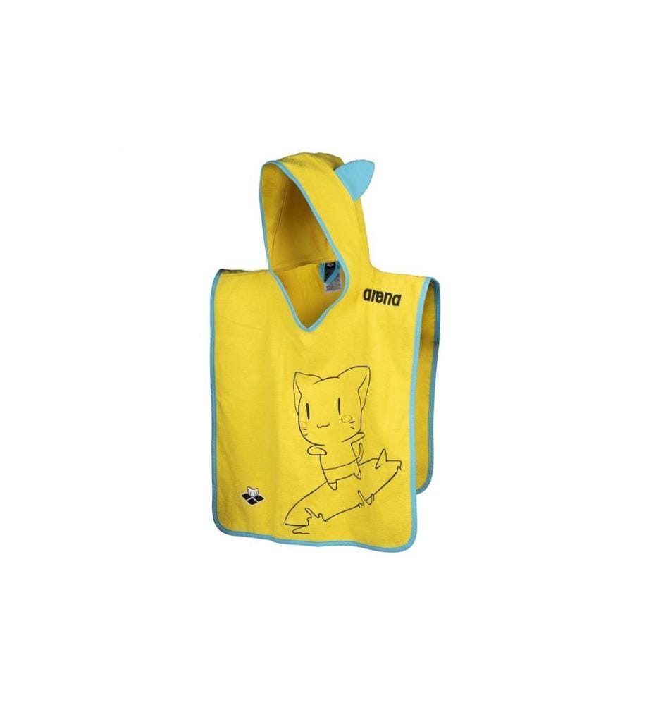 Arena - Serviette de plage Kids Friends Poncho Yellow, S