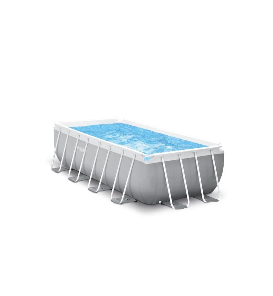INTEX - Piscine Prism Frame Rectangular Set, 400 x 200 x 122 cm