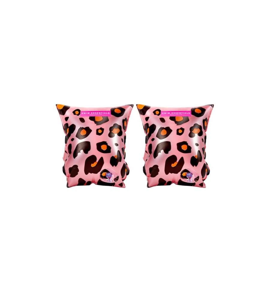 Swim Essentials - Brassards de natation 2-6 ans Leopard Rose Gold