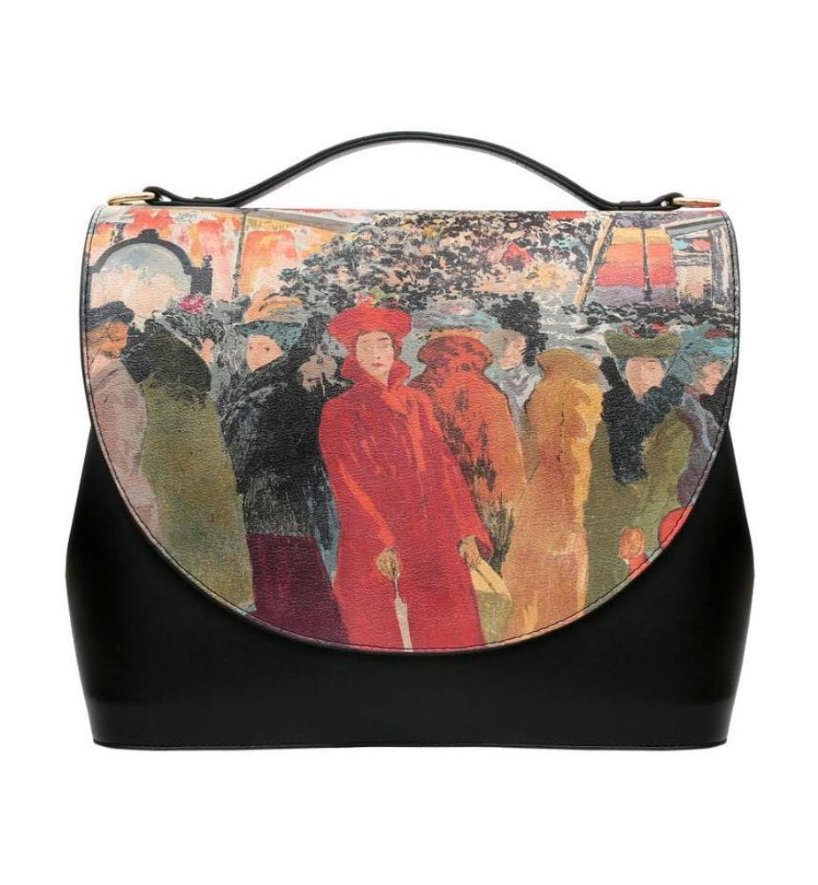 Sac à Main Vegan Alone in the Crowd Design - Multicolore