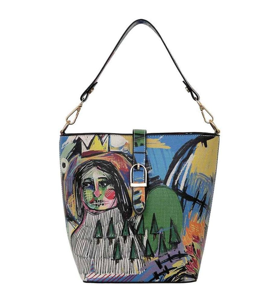 Sac à Main en cuir végétal multicolore - Live and Save