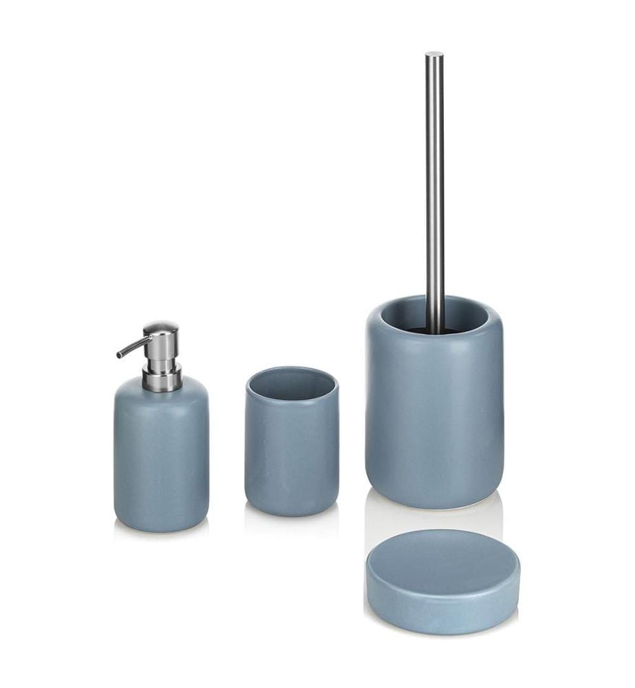Salle de Bain Set de 4 Pièces Hasa Blue