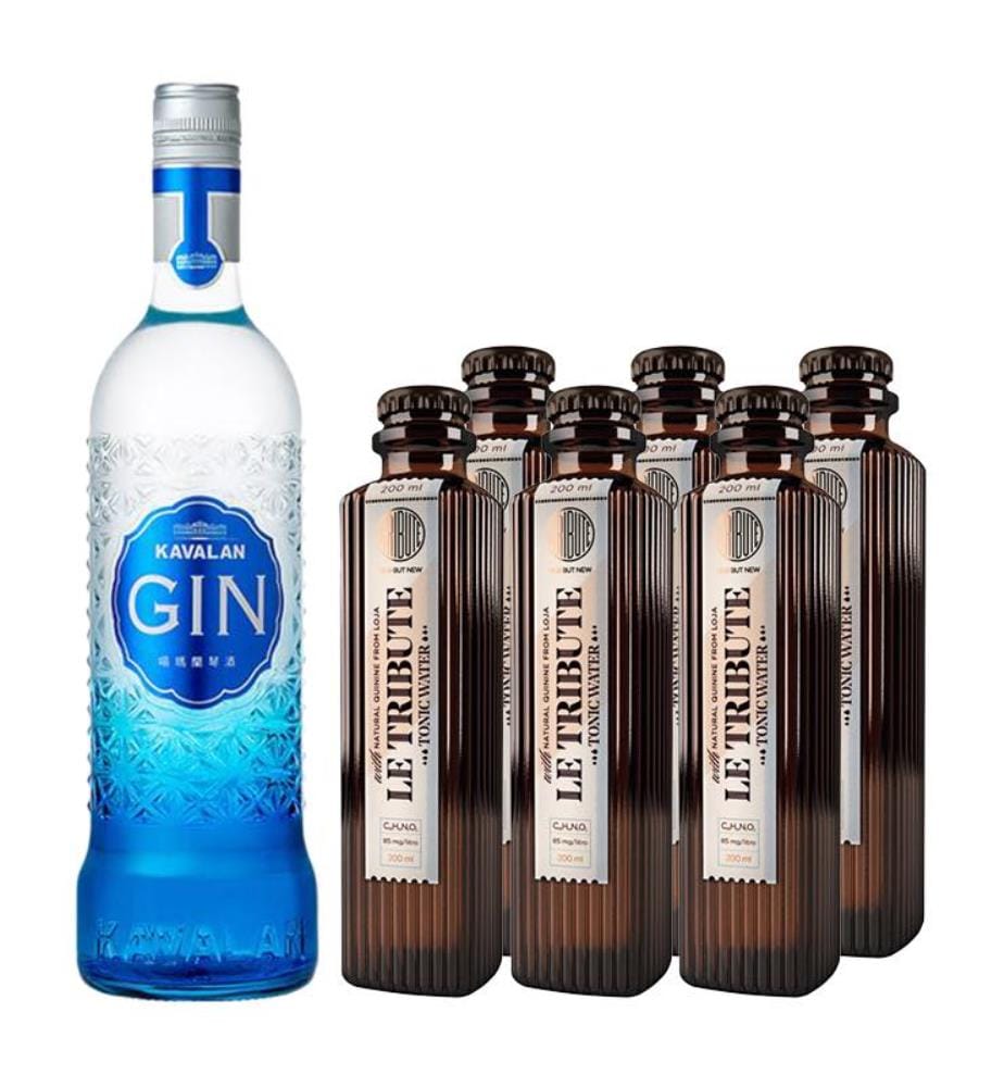 Kavalan Gin + 6x Le Tribute Tonic - 70 cl