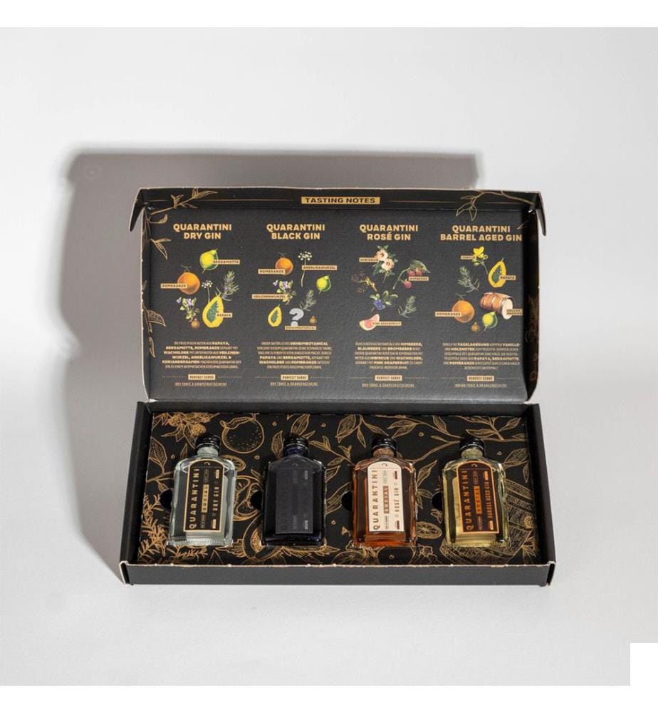 4x Quarantini Gin 4 Coffret Dégustation Mixte - 5 cl