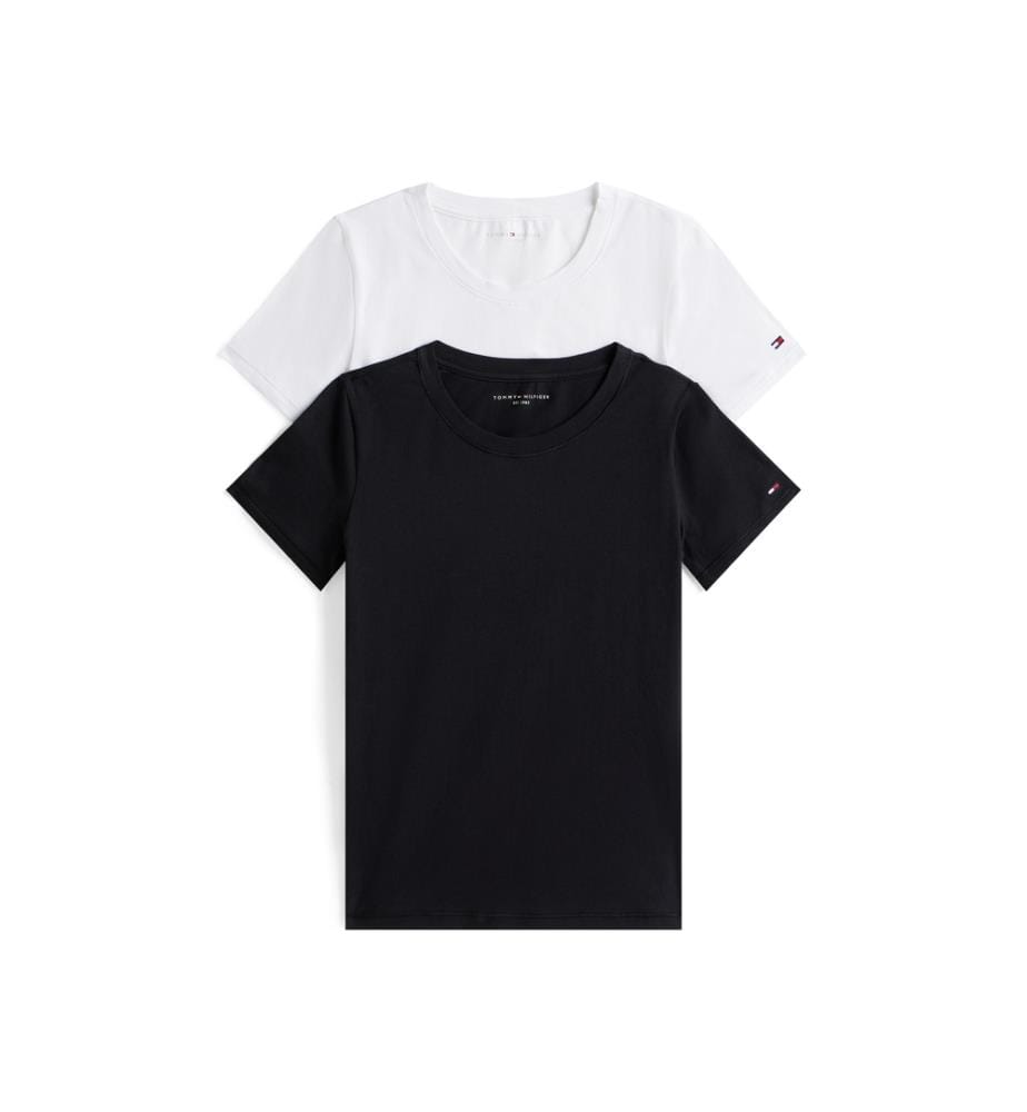 Lot de 2 T-Shirts d'Intérieur - Noir et Blanc