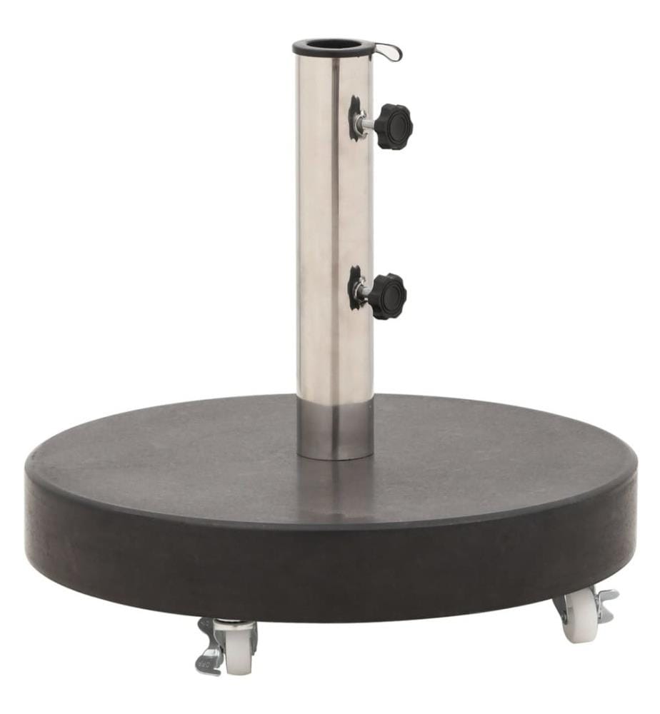 Socle de parasol Granite 30 kg Rond Noir