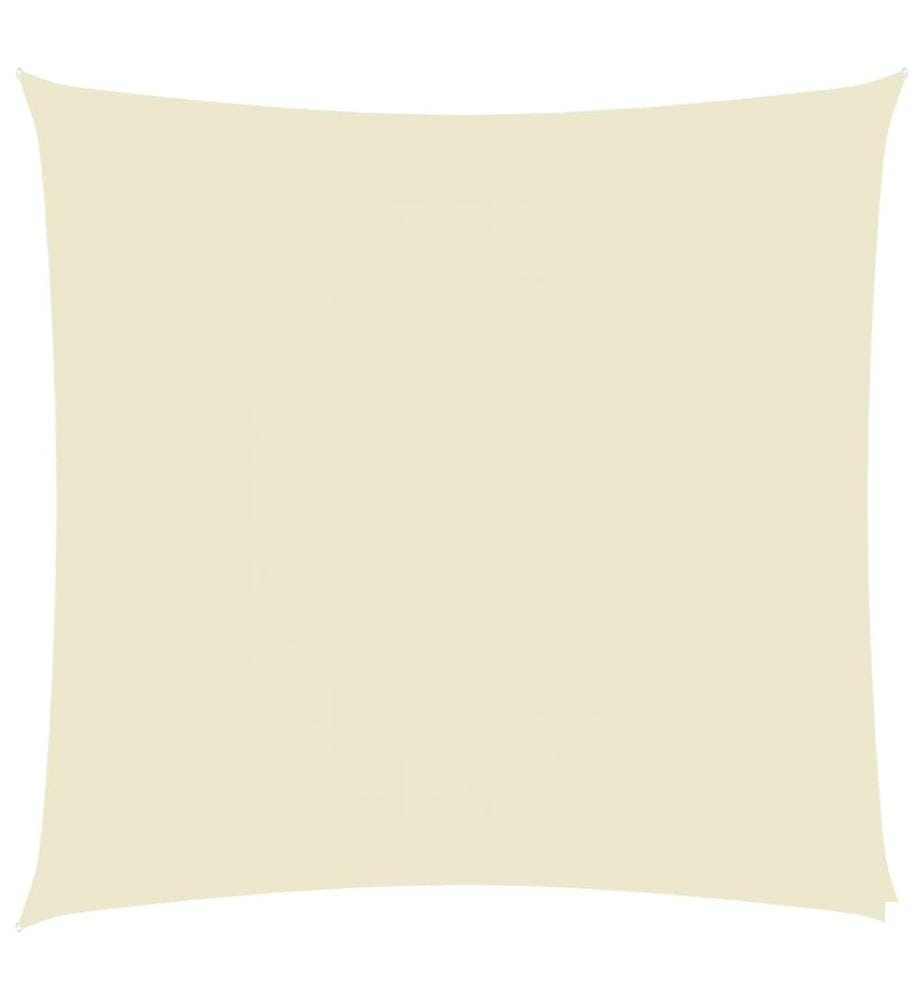 Voile de parasol tissu oxford carré 4x4 m crème