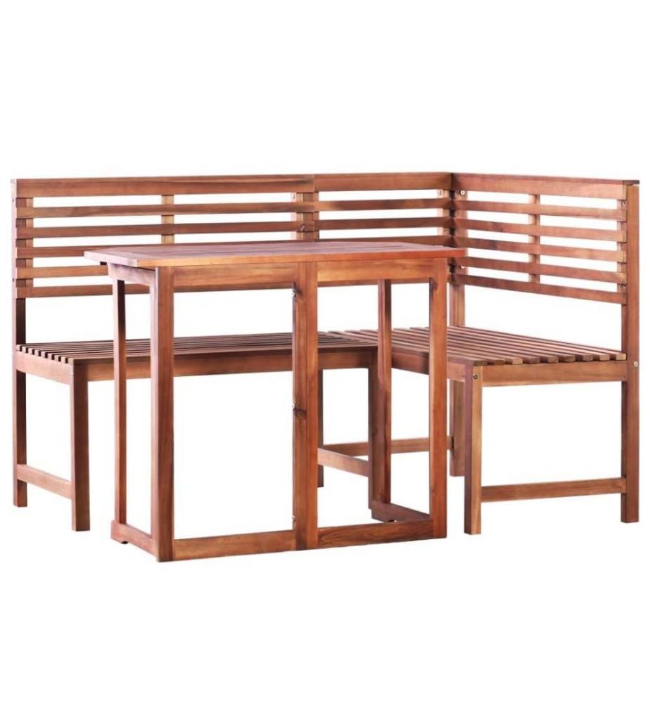 Mobilier de bistro 2 pcs Bois d'acacia massif