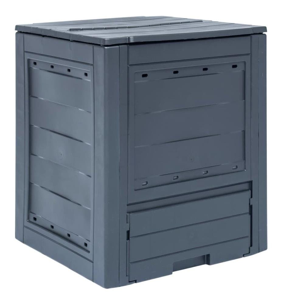 Bac à compost de jardin Gris 60x60x73 cm 260 L