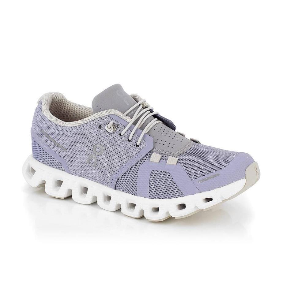 Baskets de Course Cloud 5 - Violet Clair et Blanc