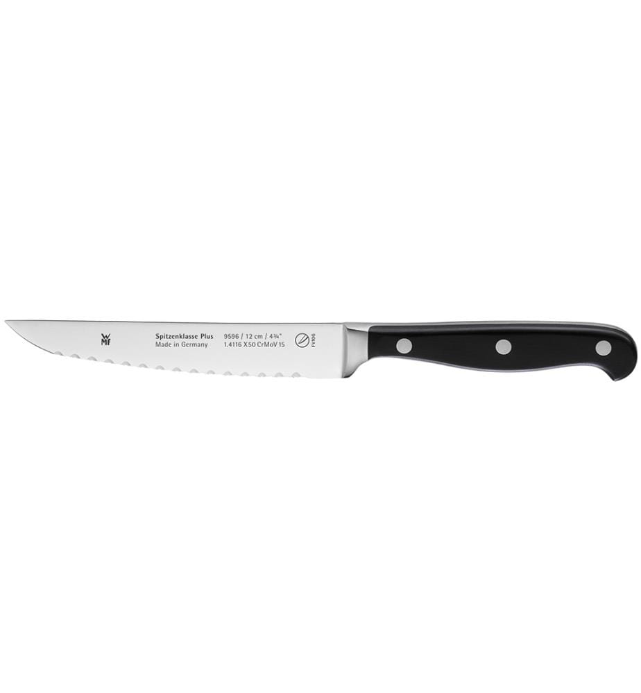 Couteau Universel haut de gamme Plus 12cm - Noir et Argenté