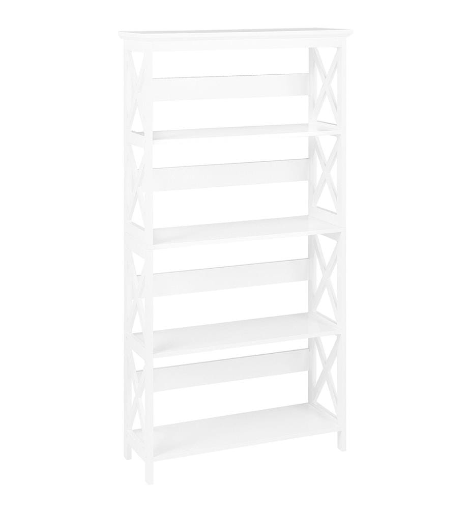 Bibliothèque 4 étagères FOSTER 152 cm Blanc