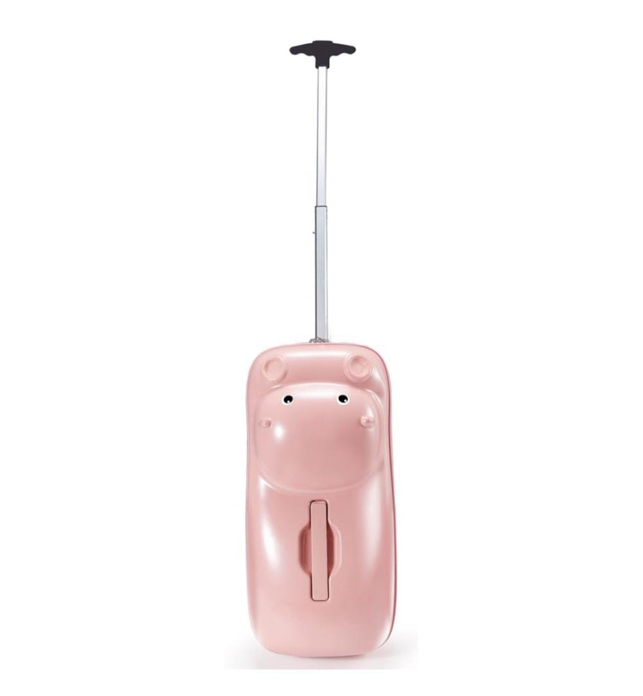 Valise à roulettes hippopotame