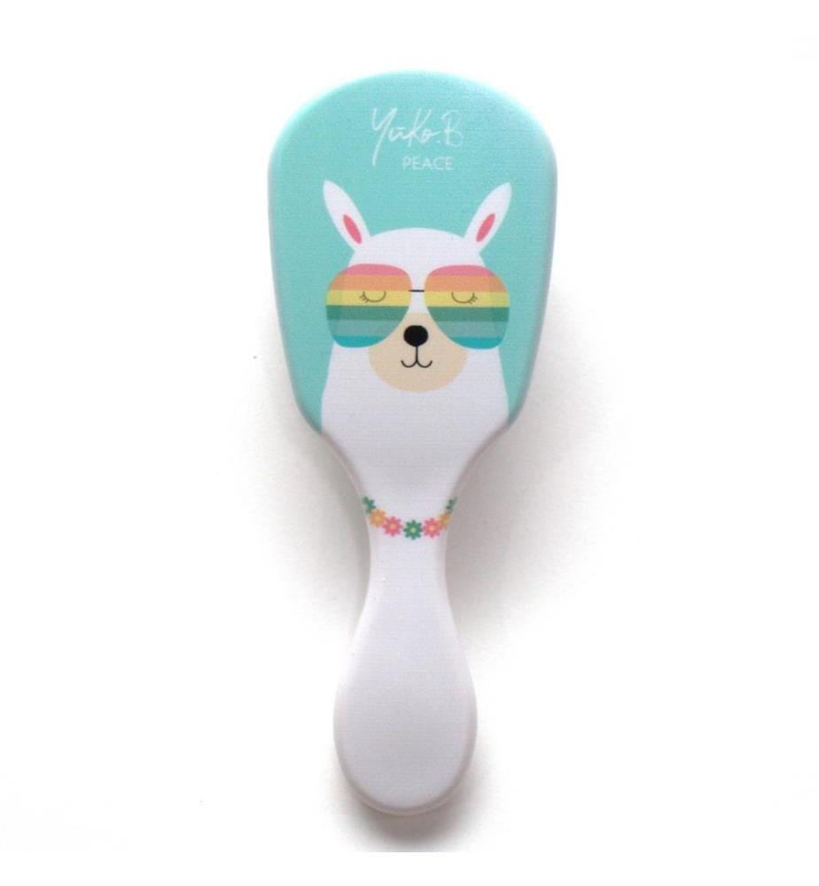 Brosse à cheveux Lama menthe Yuko Peace